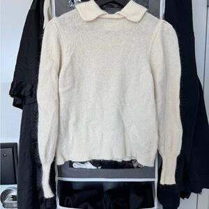 Berenice Cream Collared Sweater